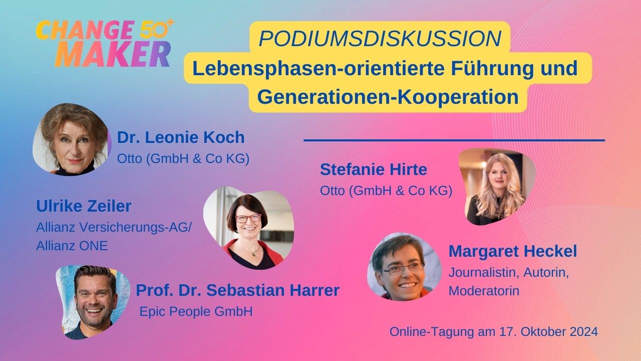 Video: Podiumsdiskussion "Lebensphasenorientierte Führung Gesundheit – Herausforderung und Chancen für 50+