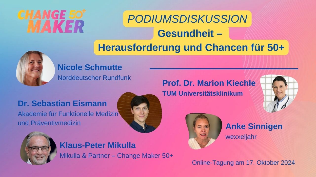 Video: Podiumsdiskussion  Gesundheit – Herausforderung und Chancen für 50+