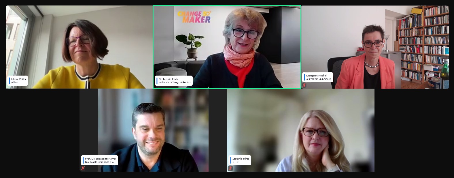 Podium am Nachmittag